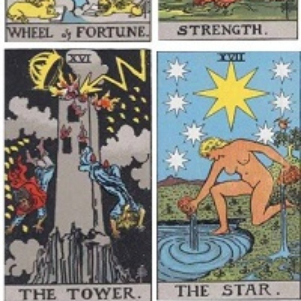 DESIGNER VINTAGE THE STAR TAROT CARD STAINLESS STEEL PENDANT NECKLACE**NEW! - Picture 4 of 9